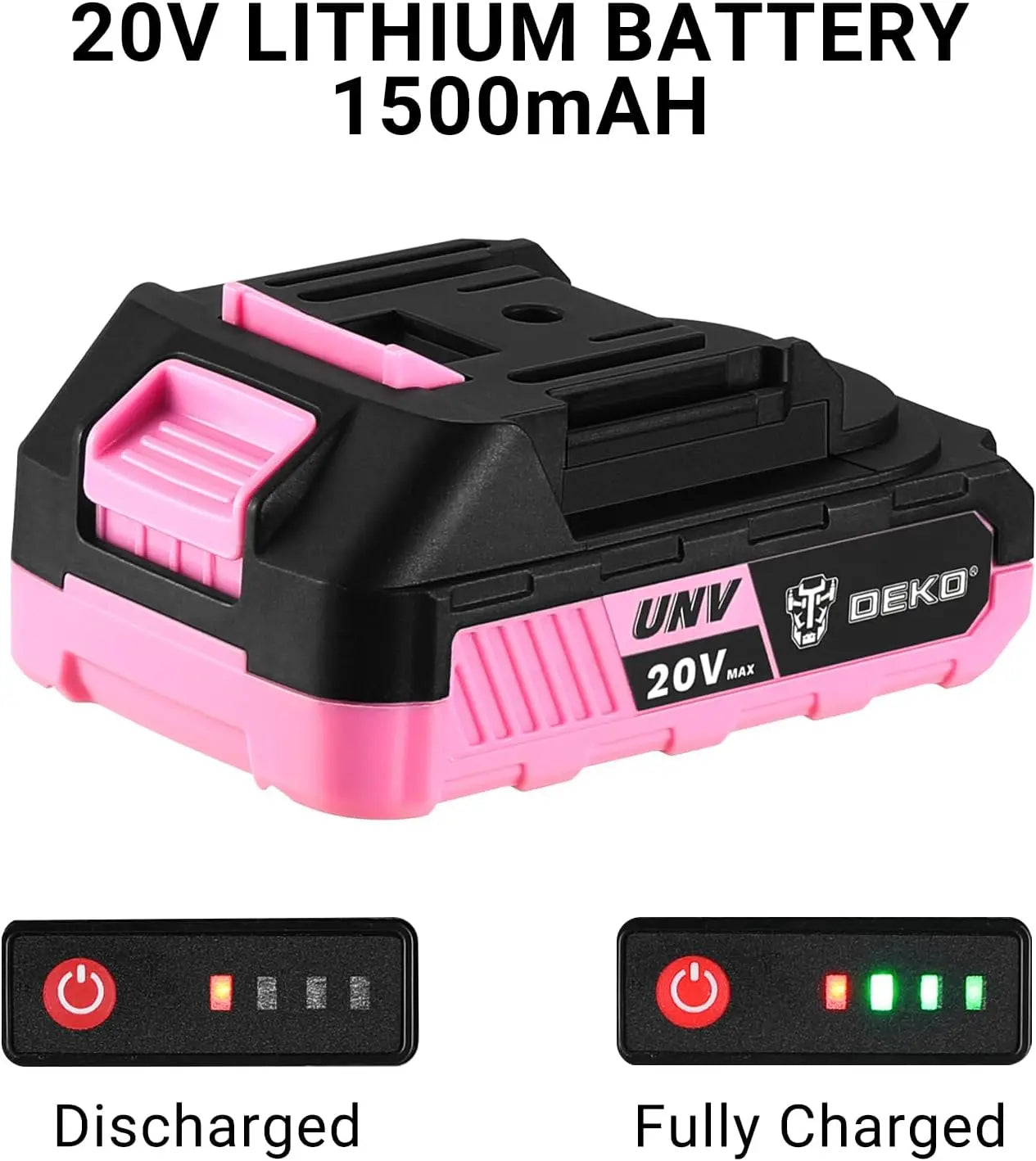 Pink Cordless Power Drill