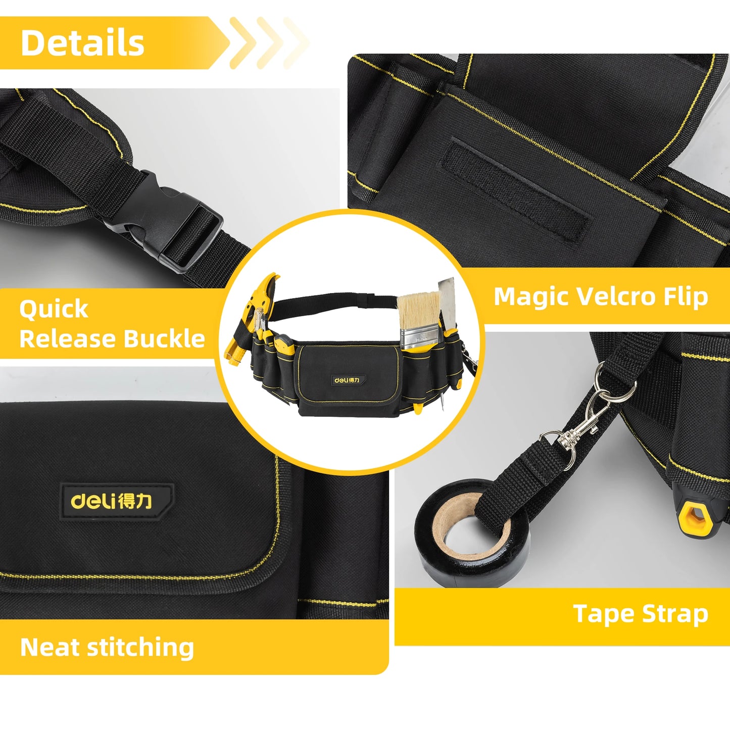 Deli Black Waist Bag