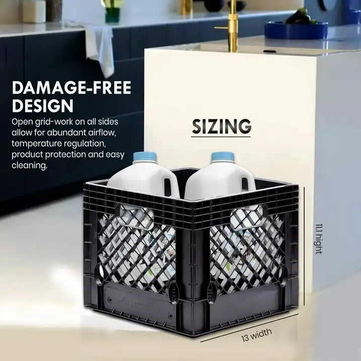 16 QT Plastic Milk Crate