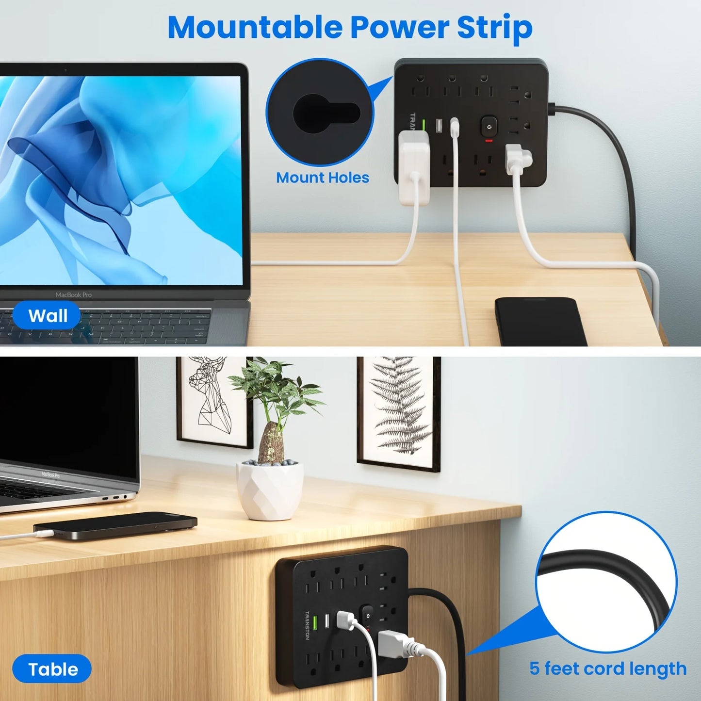 Power Outlet with Surge Protector