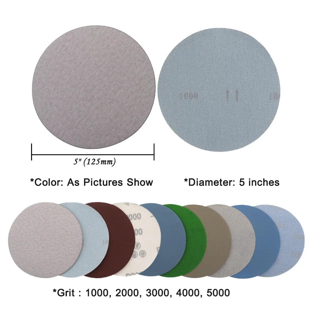15PCS 5 Inch Sanding Discs Orbital Sander